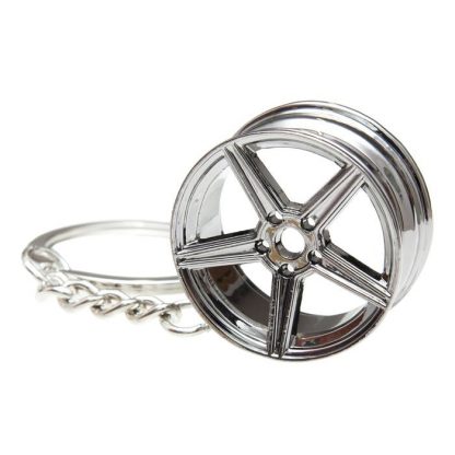 Five Spoke Wheel Keychain